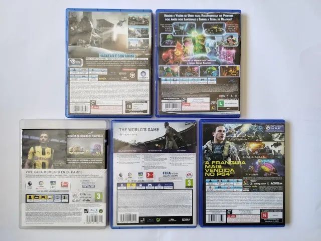 Kit 5 capas vazia: Originais ps3 e ps4 - Foto 2