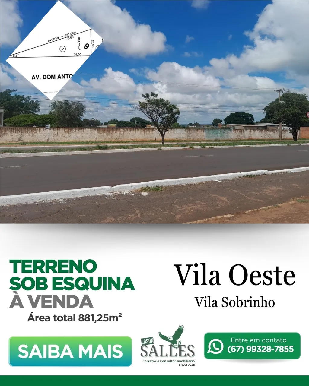 Imóvel para venda na Vila Oeste, Região do Vila Sobrinho - Campo Grande - MS