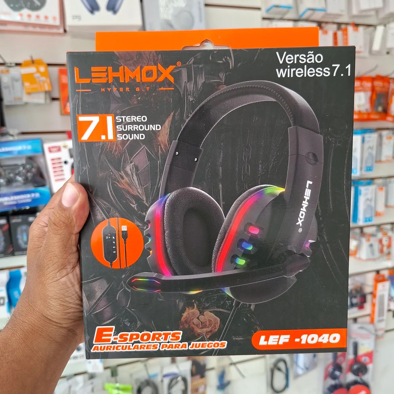 Headset gamer com microfone USB - entrega em slz e região 