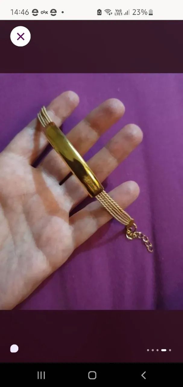 Pulseira capim dourado  - Foto 4