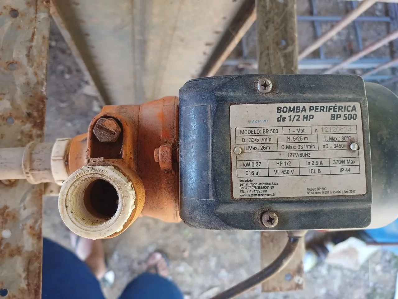 Bomba Periférica de 1/2 HP SP 500- Machine - Foto 2