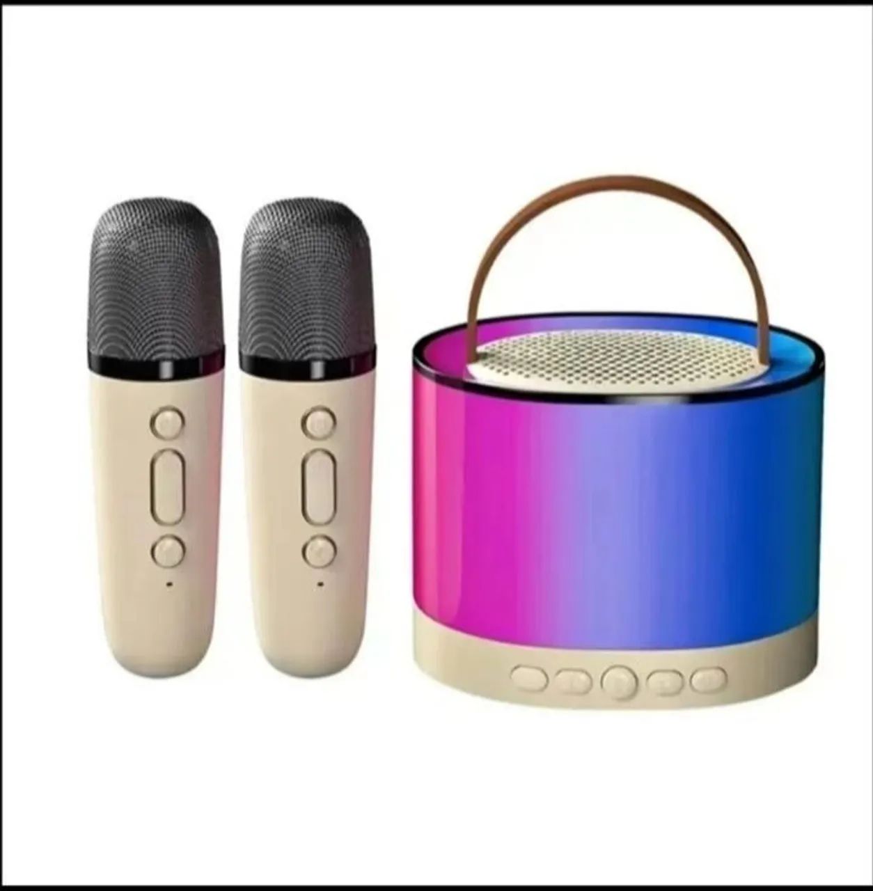 CAIXINHA DE SOM K52 BLUETOOTH COM DOIS MICS KARAOKÊ