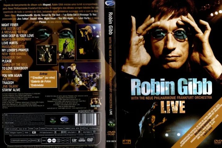 Dvd Robin Gibb - With Philharmonie Frankfurt Orchestra Live - Foto 4