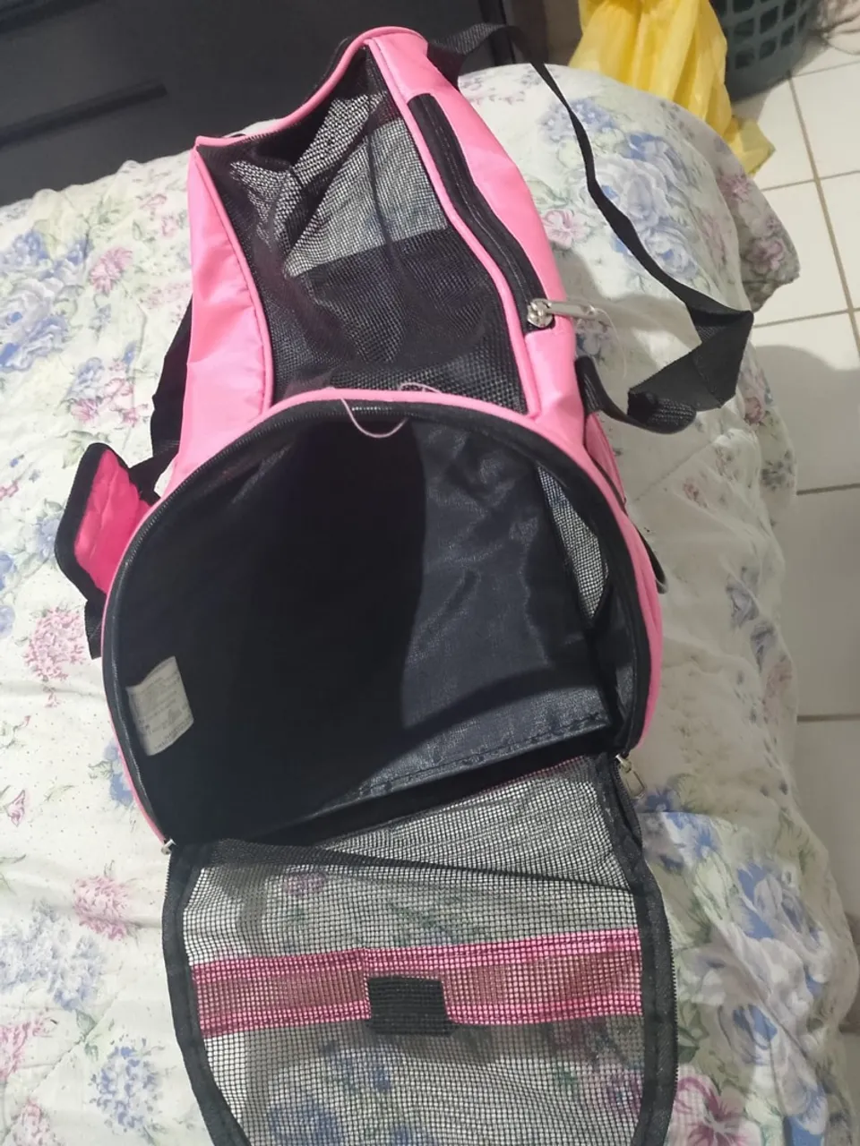 Bolsa de Transporte Rosa para Pet - Conforto e Segurança
