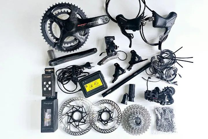 Grupo Completo Campagnolo Super Record EPS Disc 2x12v - Seminovo