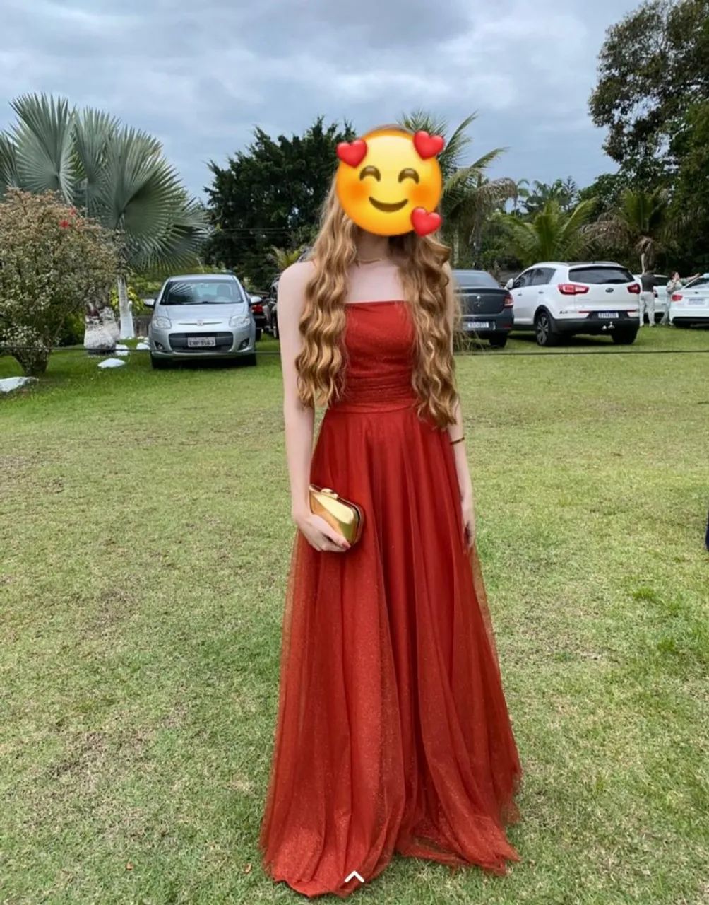 VESTIDO DE FESTA TERRACOTA  - Foto 2