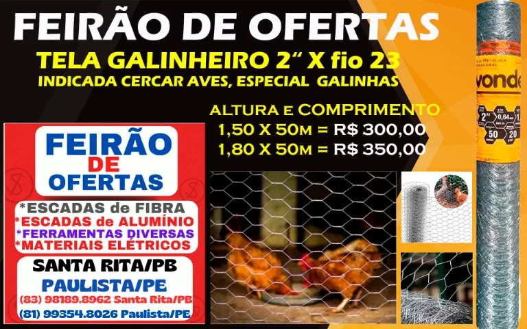 Tela de Galinheiro e Alambrado