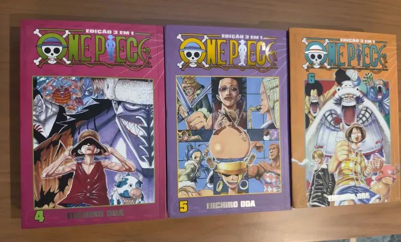 Coleção One Piece 3 Em 1 17 Volumes Mangás Decorativos, Seminovos (usado) - Foto 4