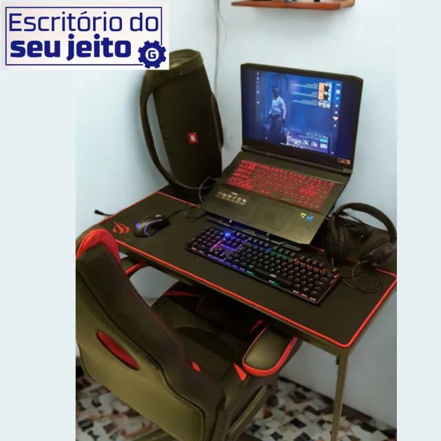Mesa para Computador NOVA Reforçada Estilo Industrial Multiuso de estudo Notebook Office
