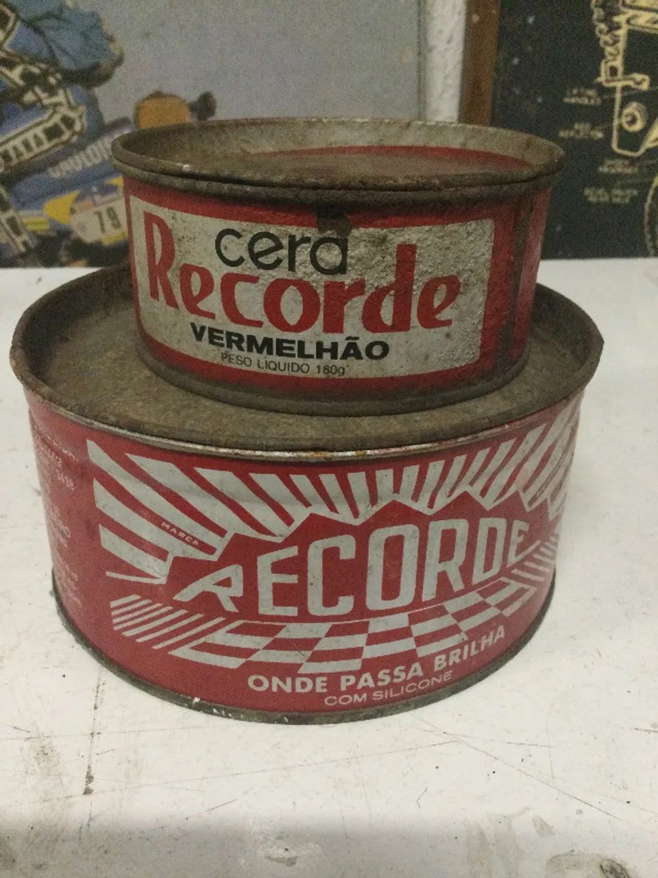 latas antigas de cera  - Foto 3