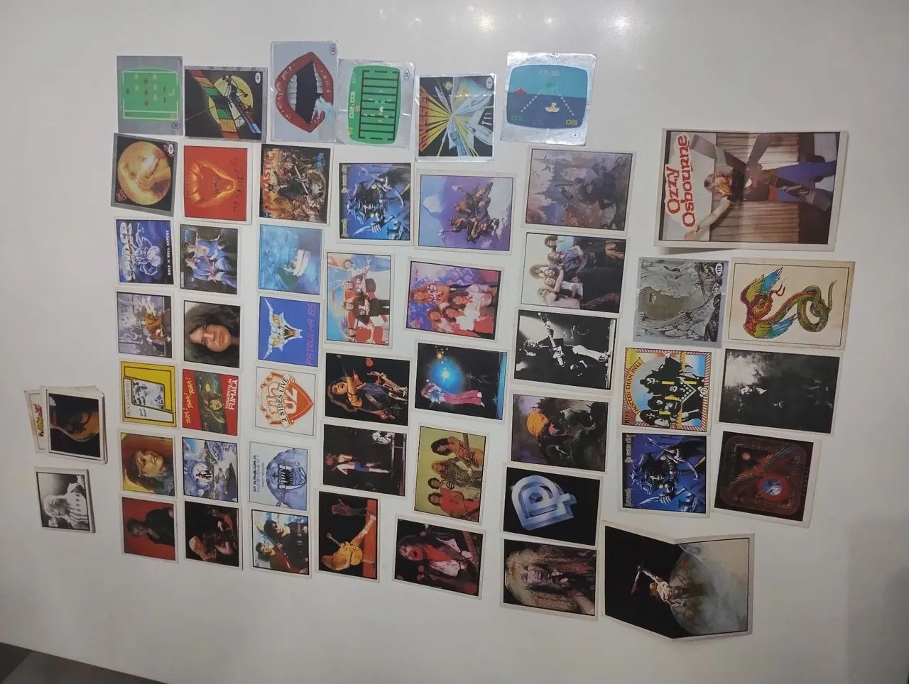 Cromos álbum rock stamp 1980