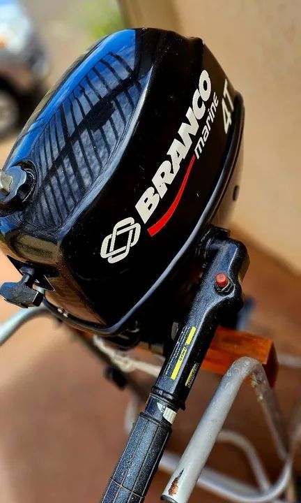 MOTOR DE POPA BRANCO 5 HP 4 TEMPO 