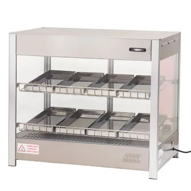 ESTUFA RETA A VAPOR 8 BANDEJAS INOX