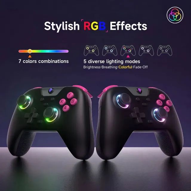 Controle Gamer EasySMX X05 Sem Fio - Bluetooth e USB - PC, Android e Nintendo Switch! - Foto 3