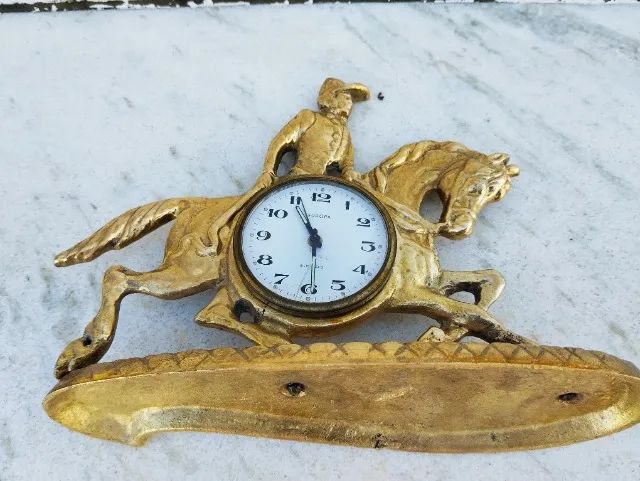 relógio de mesa de bronze alemão - Foto 3