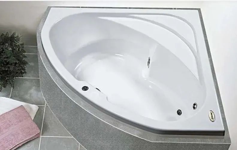 NOVA- Banheira Jacuzzi com hidromassagem Dharma de canto 135x135cm - Foto 4
