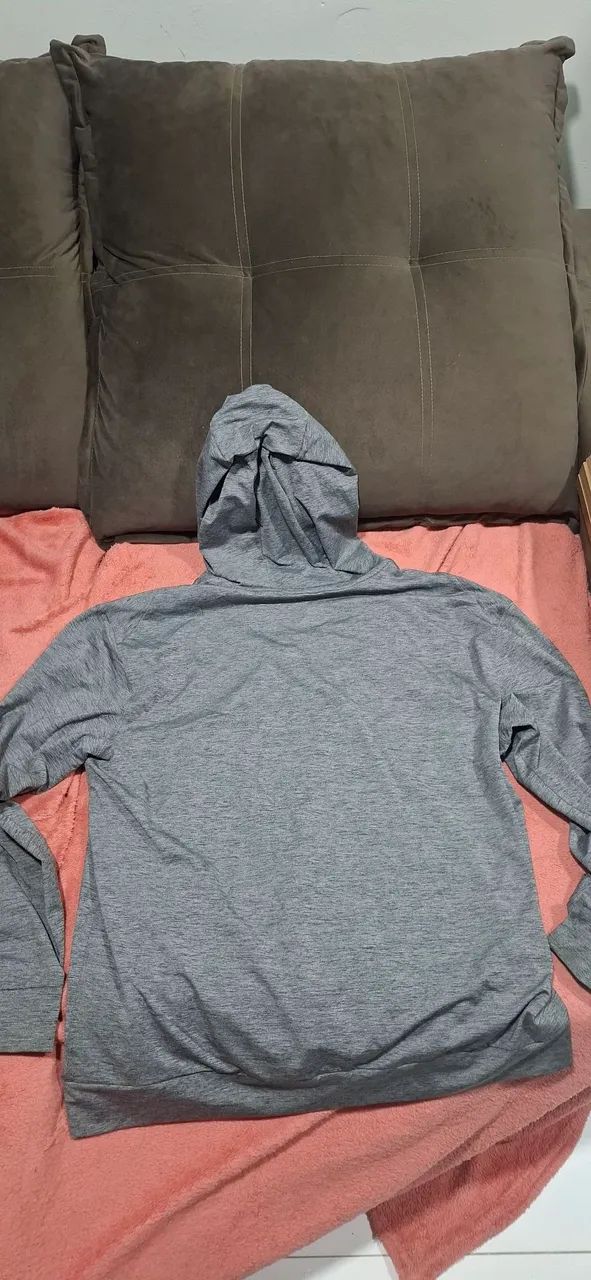 Casaco de Moletom com Capuz Nike Cinza - Foto 2