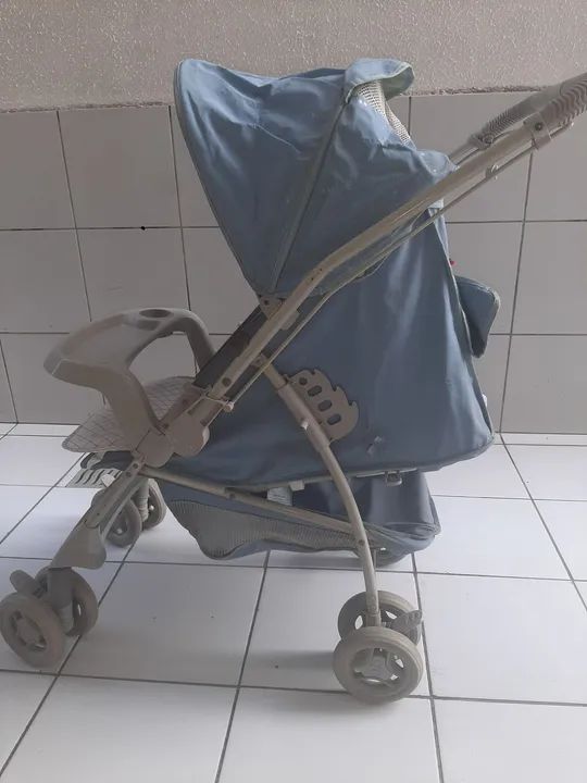 Carrinho de Bebê Usado - Azul