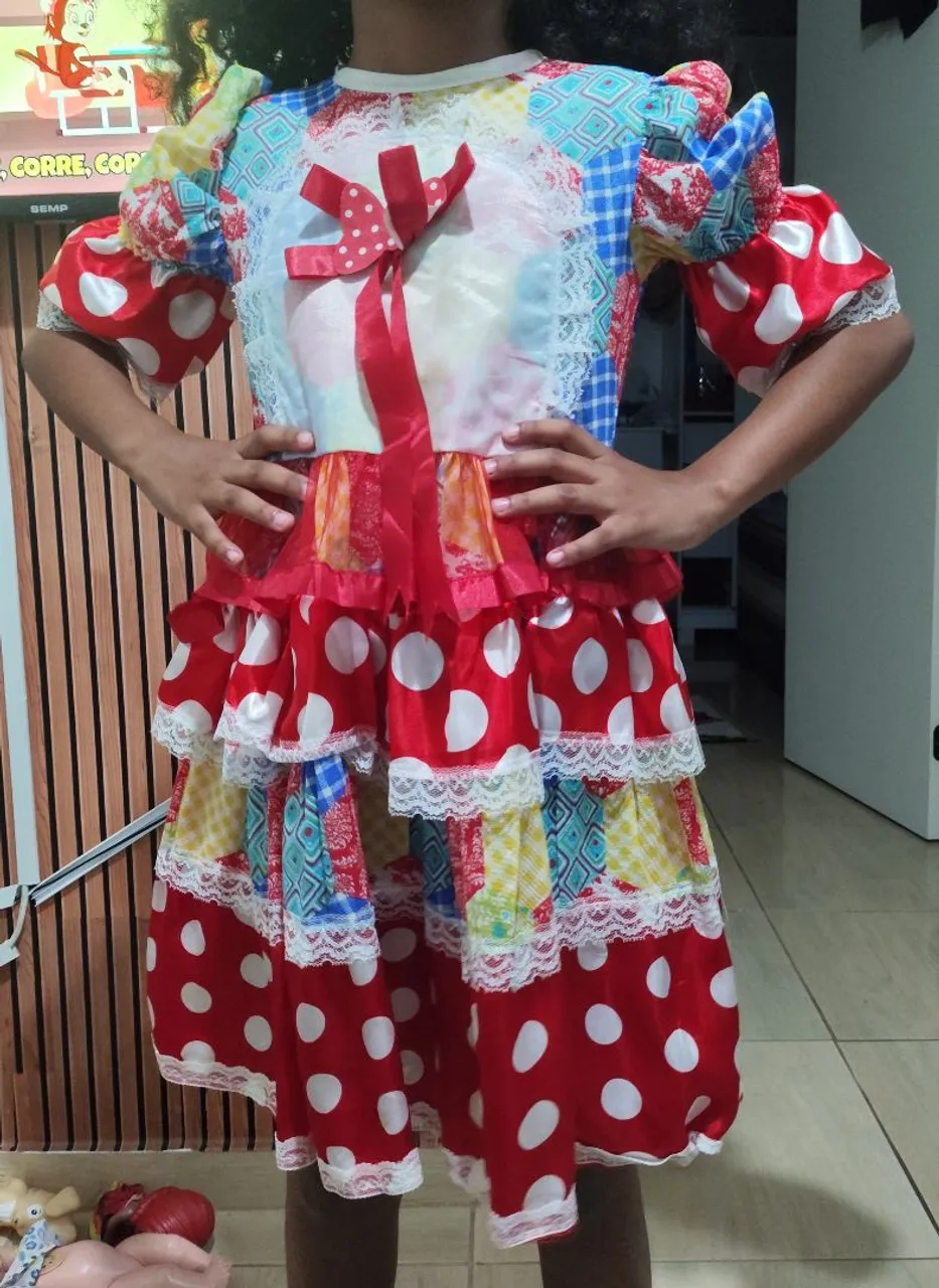 Vestido Festa Junina Infantil