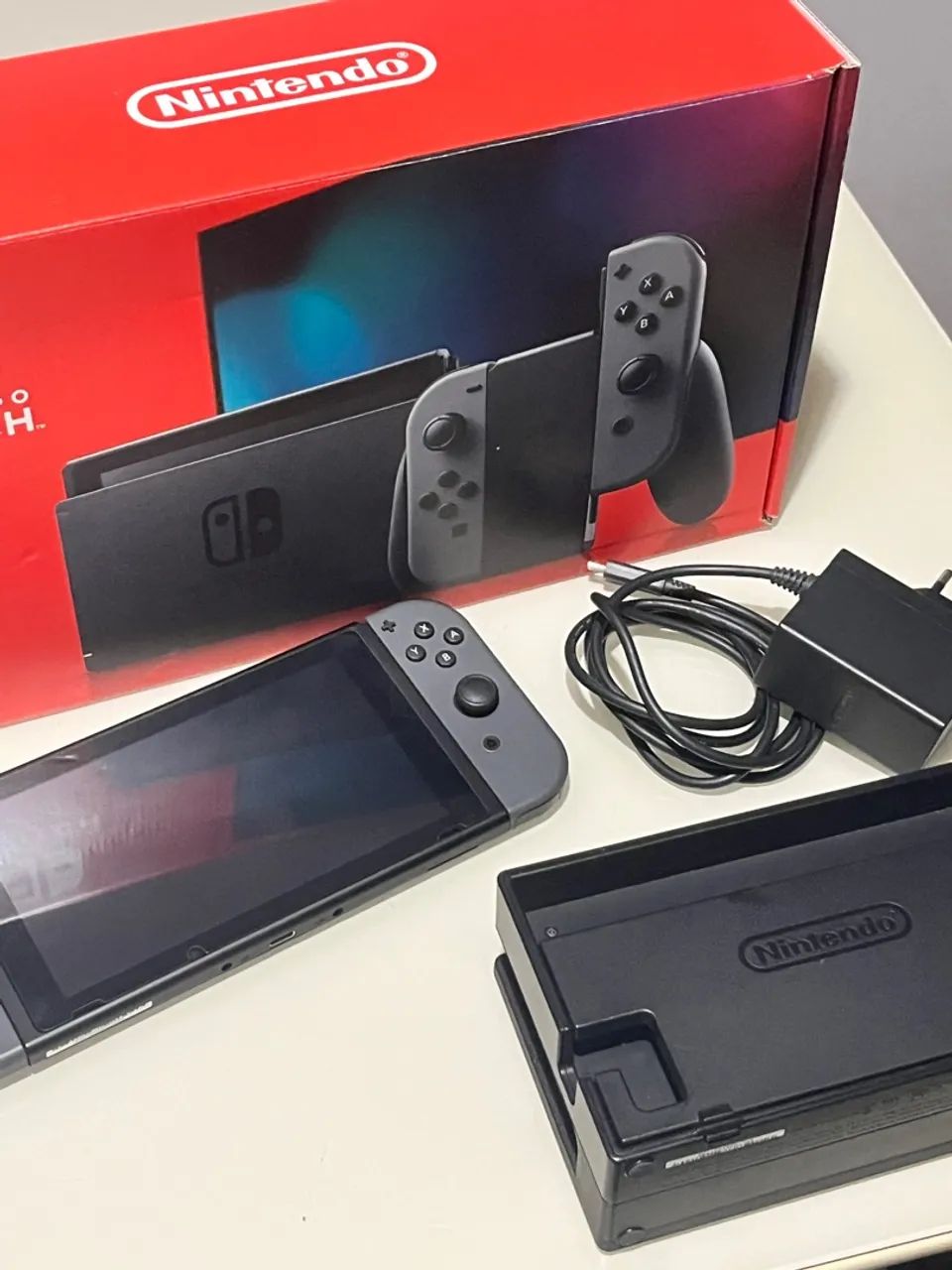 Switch V2 Unboxing Nintendo Switch V2 Black Brindes Consoles De