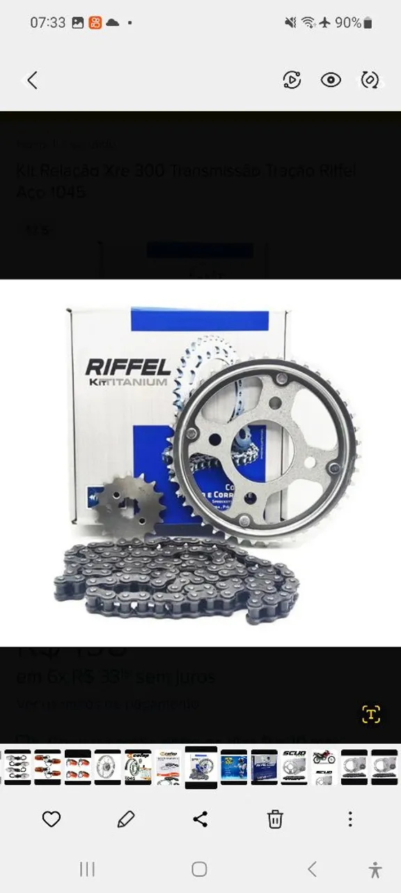 Kit Relação Fan ou Titan 150 cc