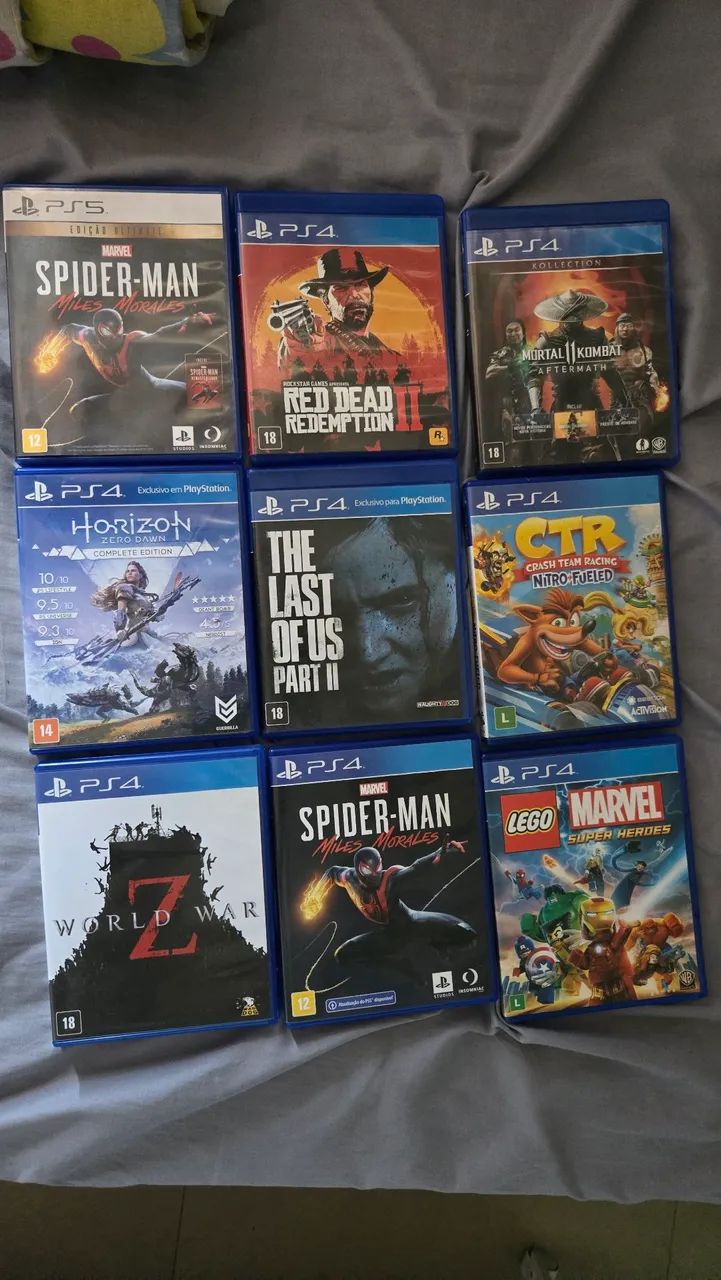 Jogos PS4 e PS5 -  unidade ou lote