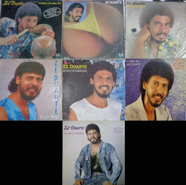 7 LPs Zé Duarte, Forró Antigo