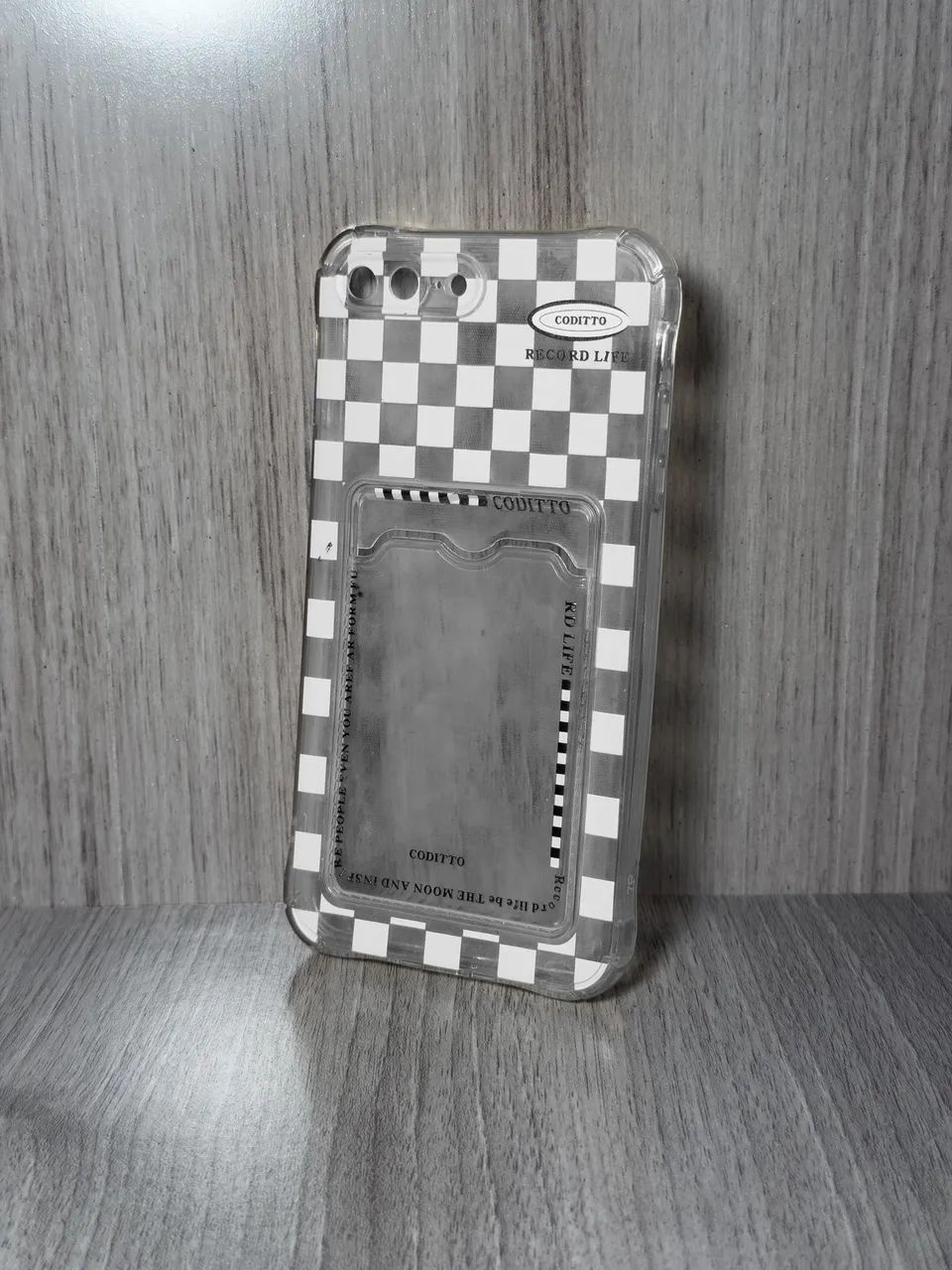 Capa iPhone 7plus / 8 plus com cartao de banco