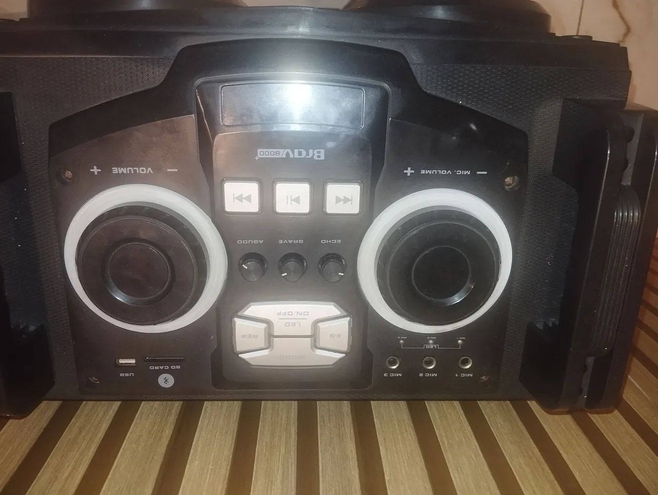 Caixa de som Bluetooth Aux Microphone  - Foto 2