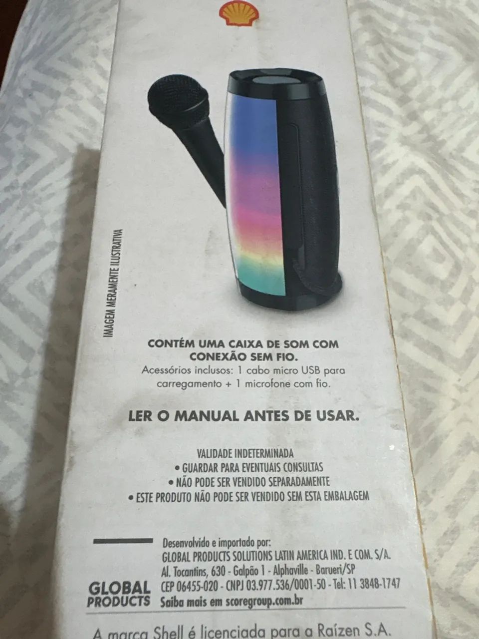Vendo Caixa de som com luz e microfone - Foto 3