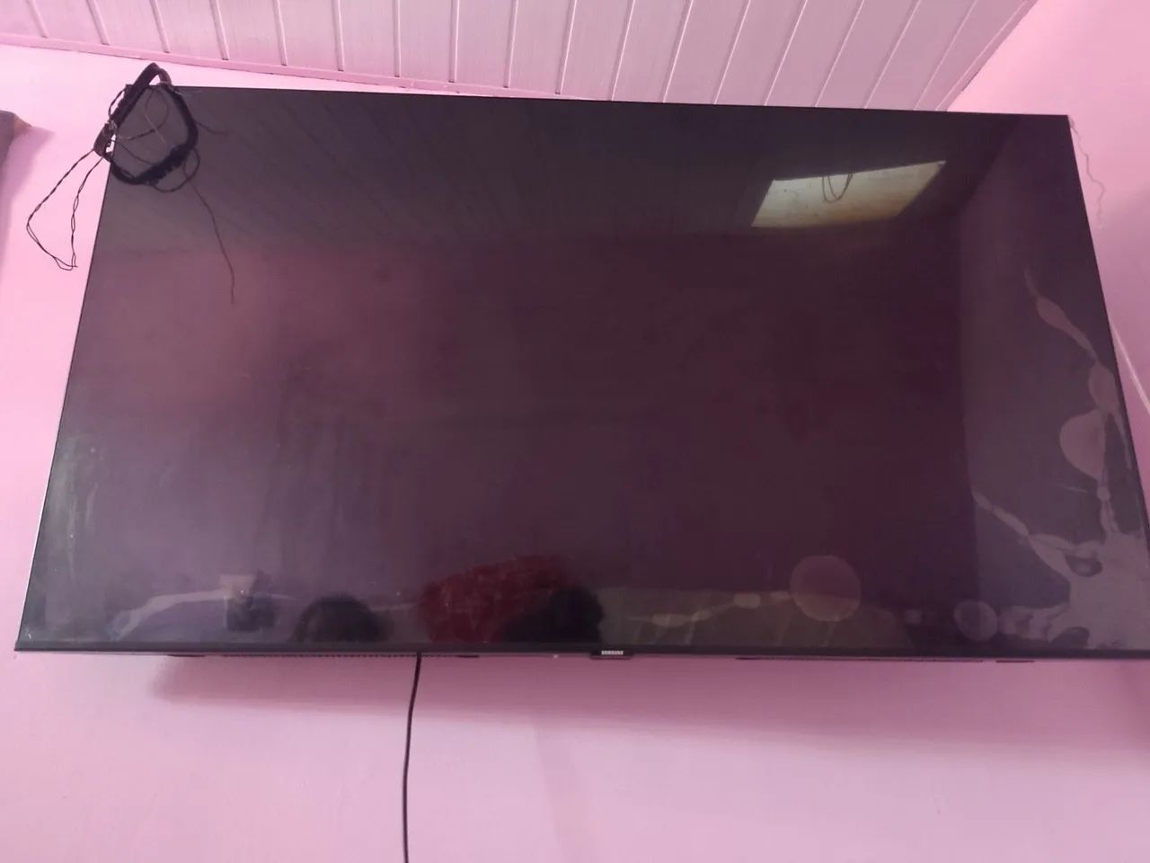 TV Samsung 55 polegadas com tela danificada - Para retirada de peças