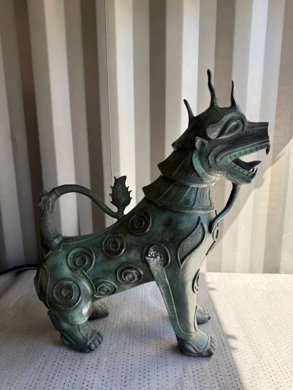 Estátua em Bronze Foo Dog