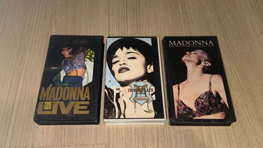 Vhs Musicais Madonna - 3 Fitas - DVD, Blu-Ray e Vídeo Cassete