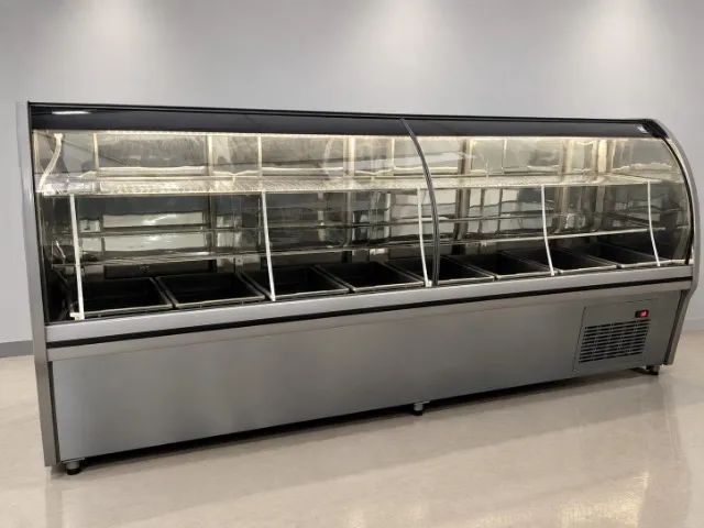 Balcão de açougue 3,00M com prateleira e deposito refrigerado 