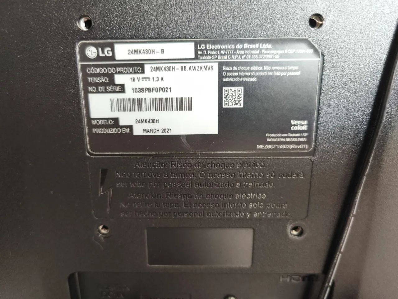 Monitor LG 24" 24MK430H usado - Foto 2