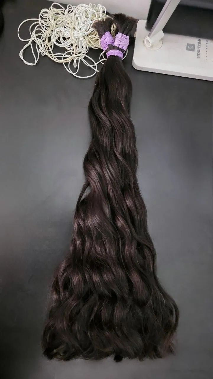 CABELO HUMANO LEGÍTIMO 65CM! ALTA QUALIDADE!  - Foto 2