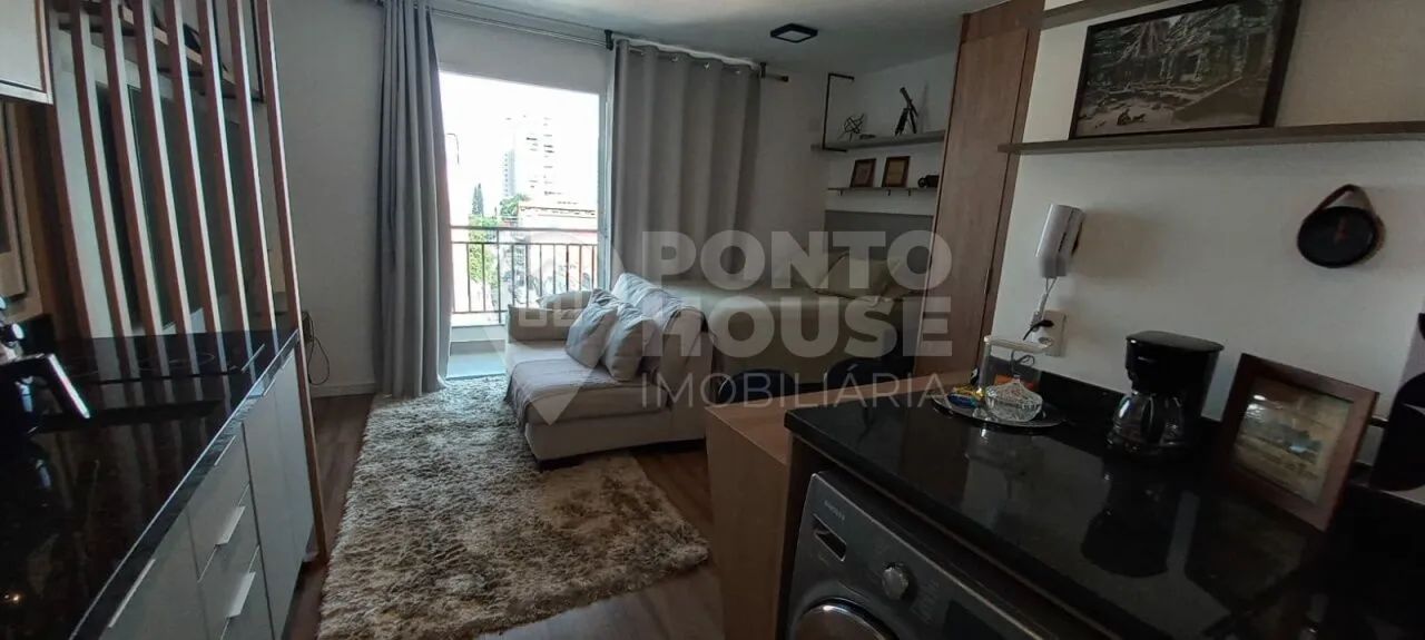 Studio mobiliado com 1 dormitório para alugar e vender, 30 m², sem vaga - Foto 3