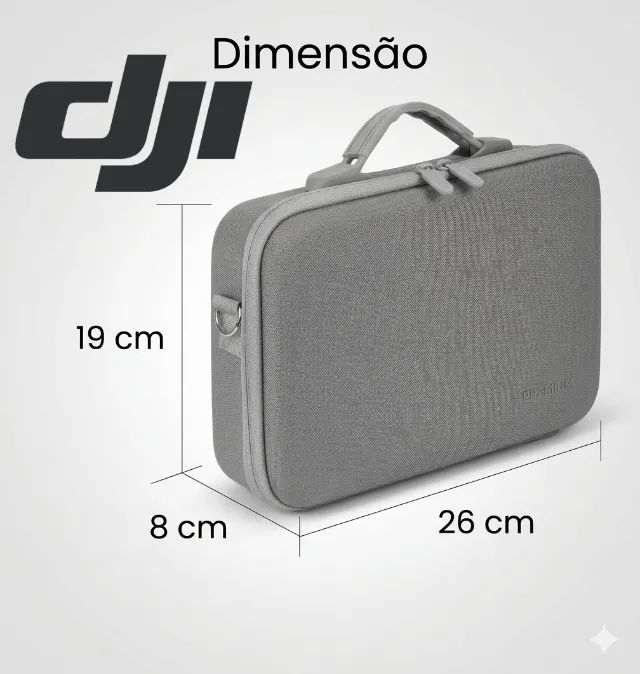 Bolsa Protege Bag Action Cam Dji Osmo Action6 Cabe o Combo Estojo Maletinha Camera de Ação - Foto 2