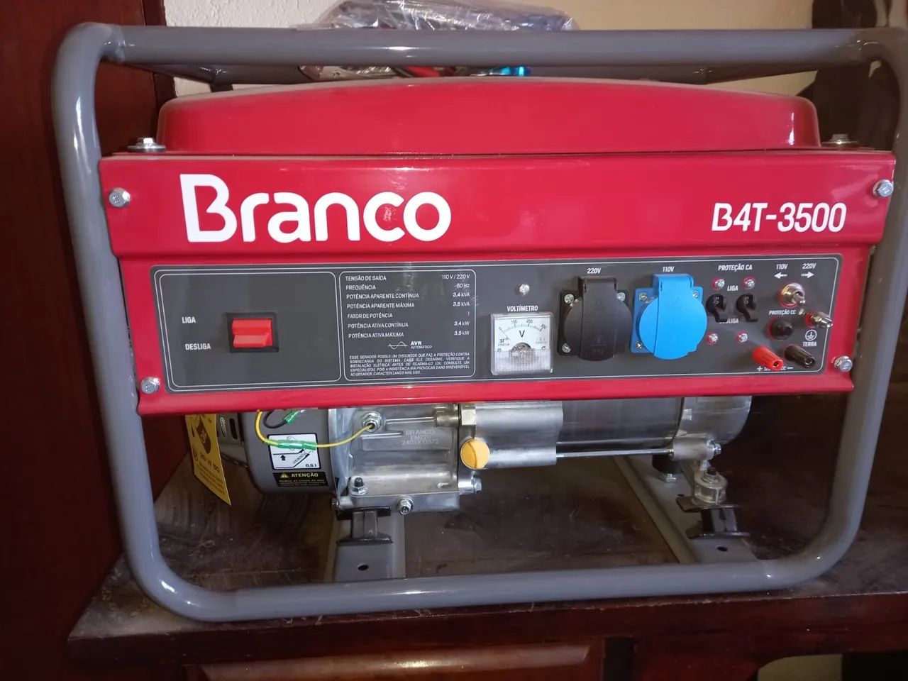 Gerador de Energia Branco B4T-3500 - Novo (Nunca Utilizado) - Foto 2