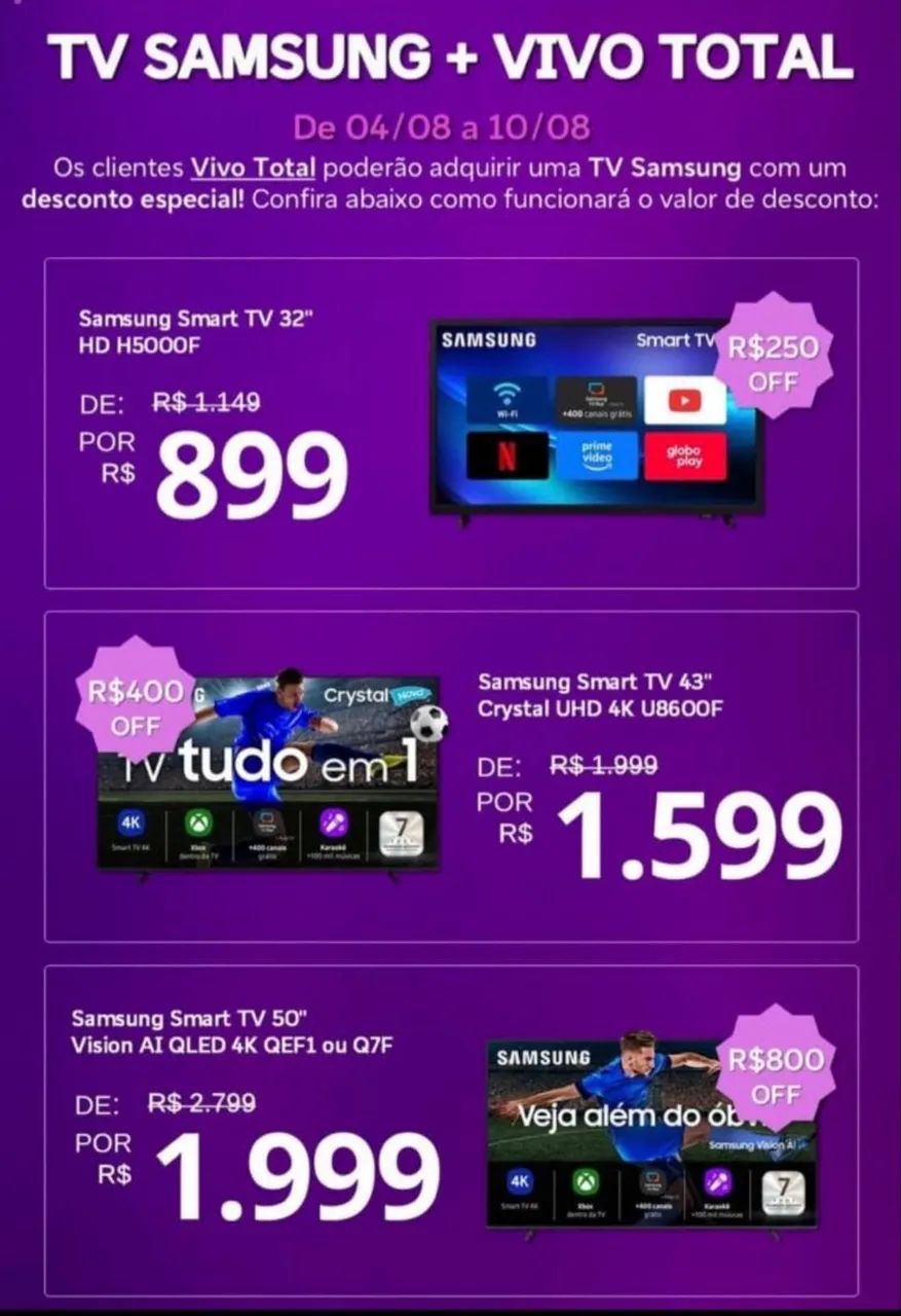 TV NA PROMOÇÃO 