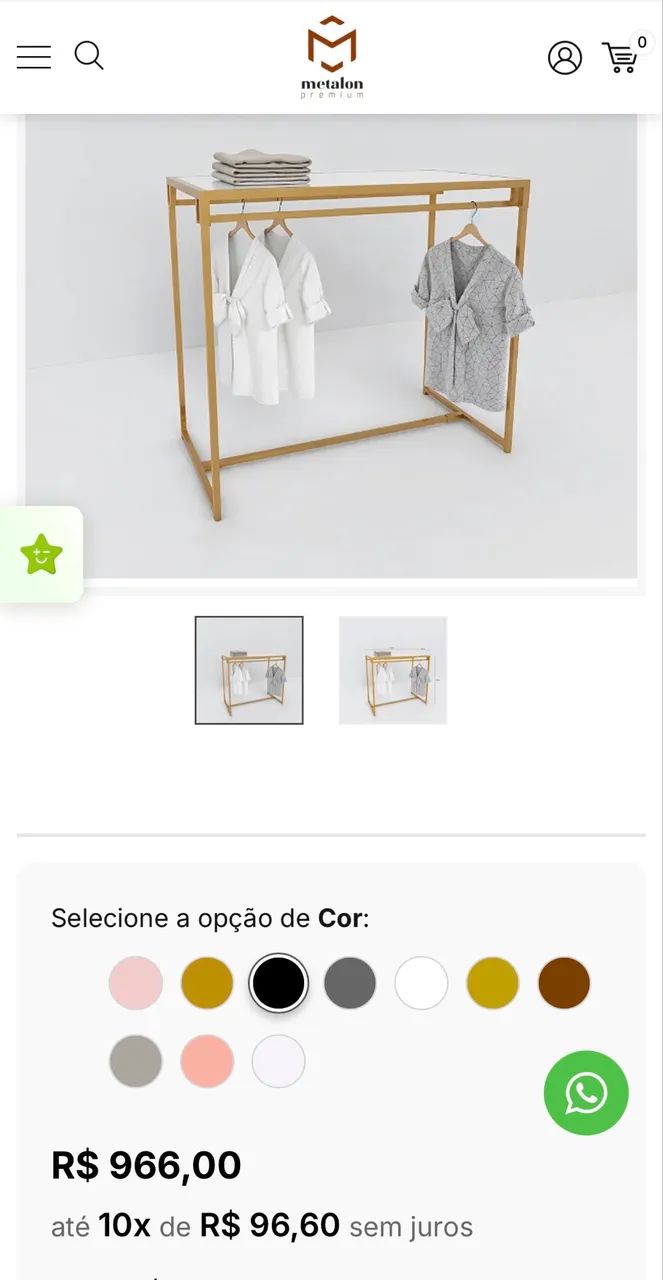 Mesa central com arara para loja - Foto 5