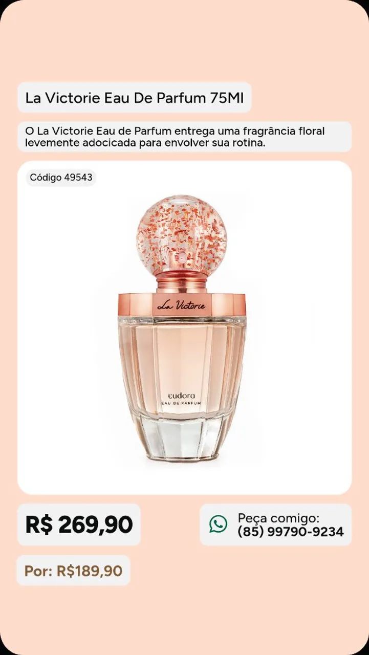 Promoção Eudora La Victorie