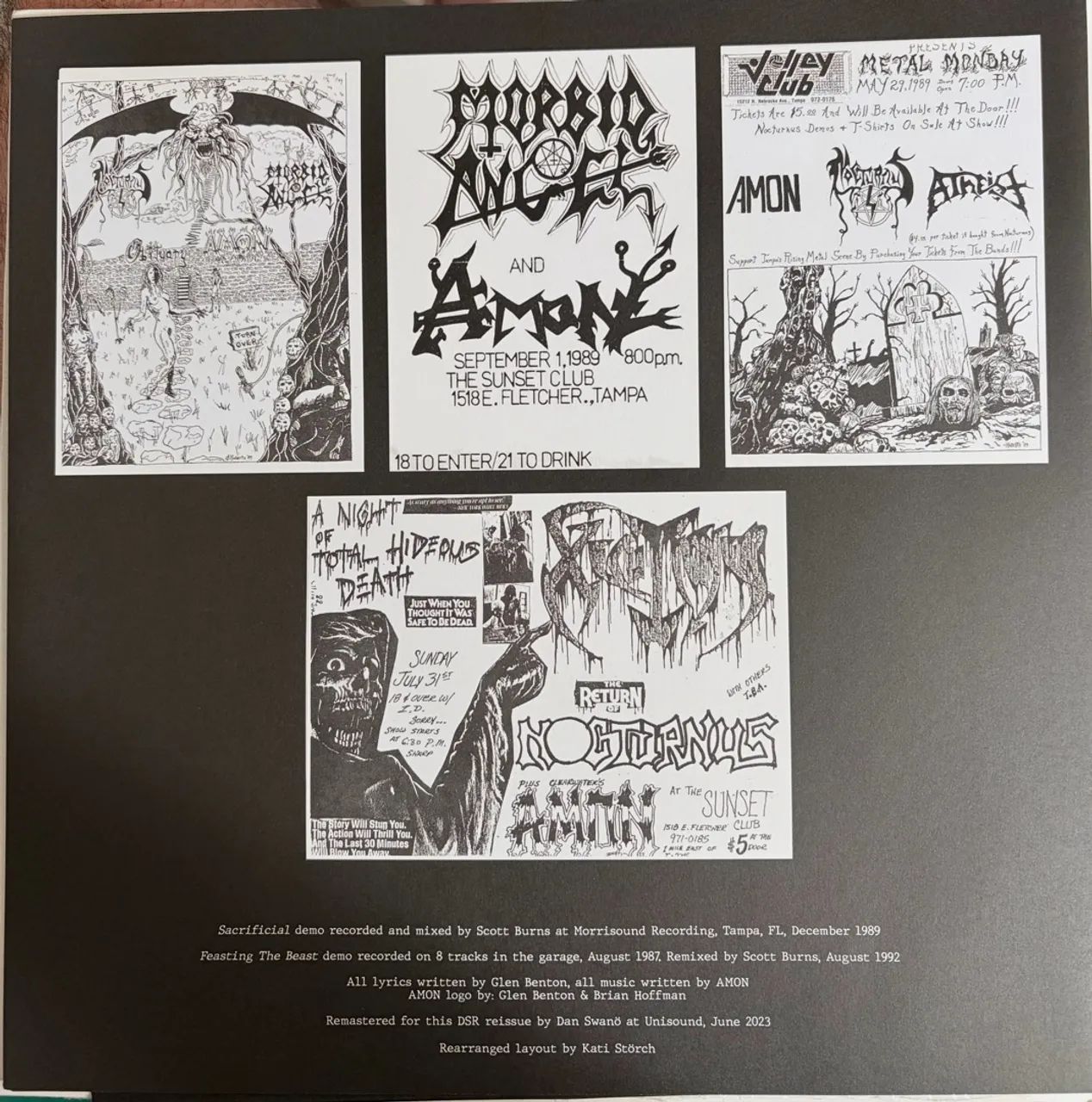 LP/Vinil Amon (Deicide) - Feasting the Beast & Sacrificial - Foto 4