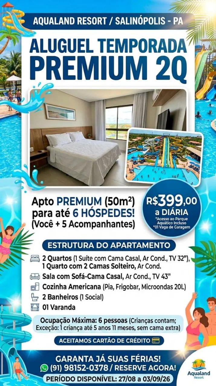 Resort com valor de pousada.