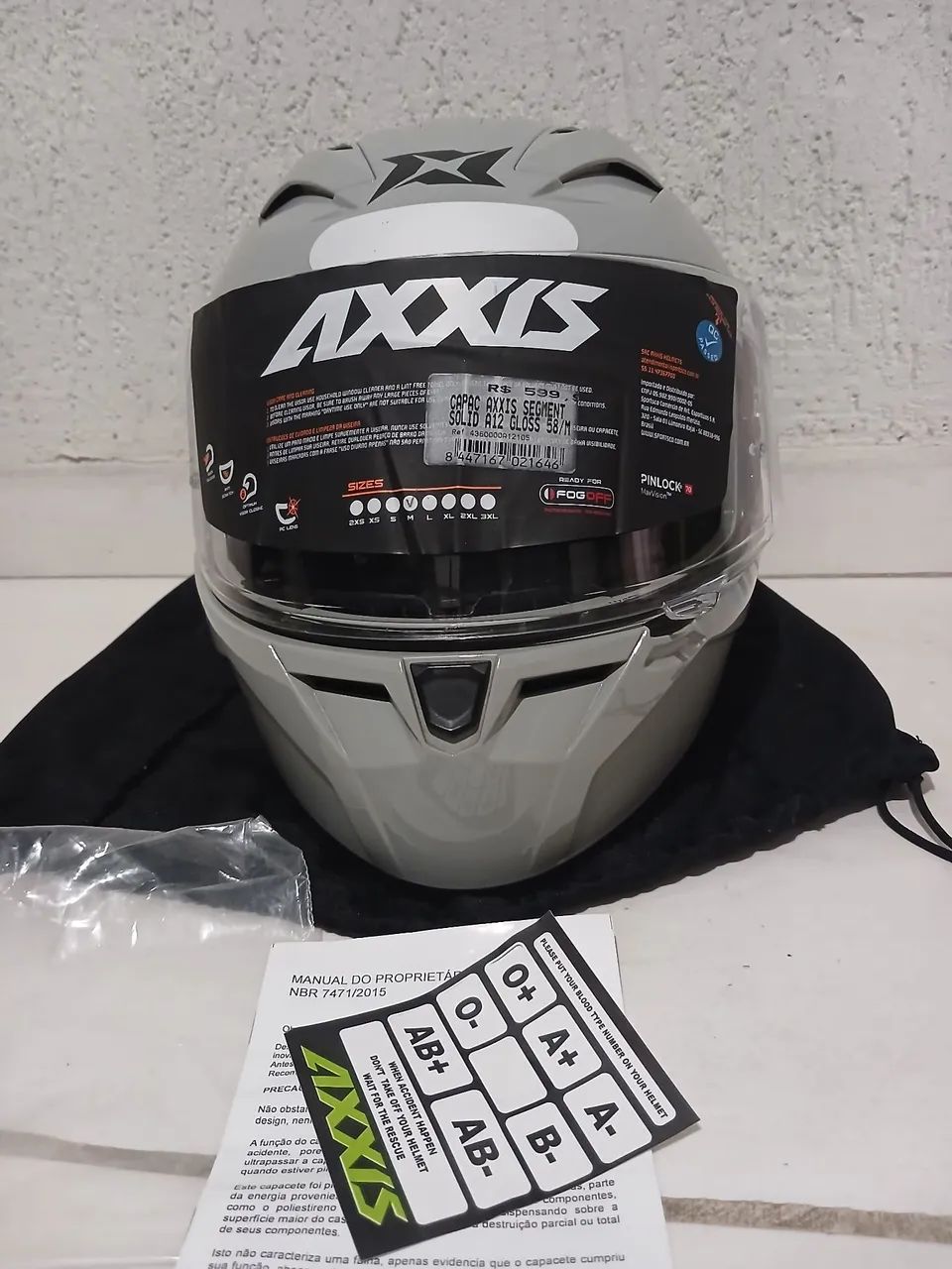 CAPACETE AXXIS SEGMENT SOLID CONCET  - Foto 2