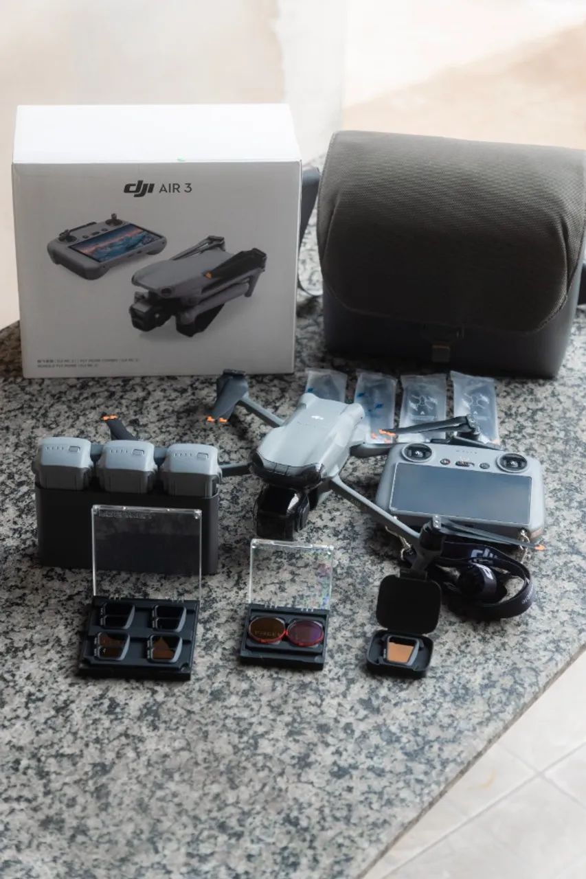 Drone Dji Air 3 Com 7 Filtros Da Freewell Vndxmist E Nd