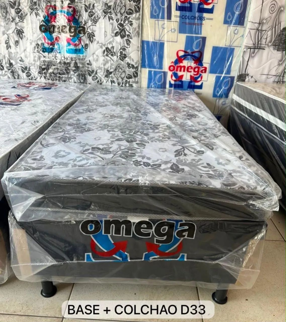 Base + Colchão D33 Solteiro NOVO $699 entrega grátis 