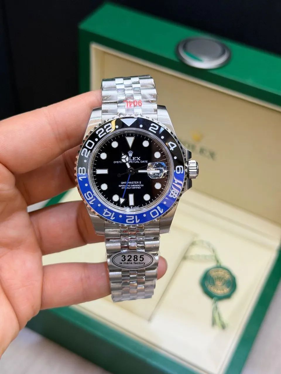 Promo - Relógio Base ETA Estilo Rolex GMT-Master II em Aço Inoxidável - Foto 3