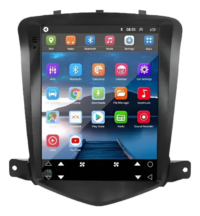 Central Multimidia Tesla Android 10 Cruze Lt Ltz 2010 2015 + CAMERA DE RÉ