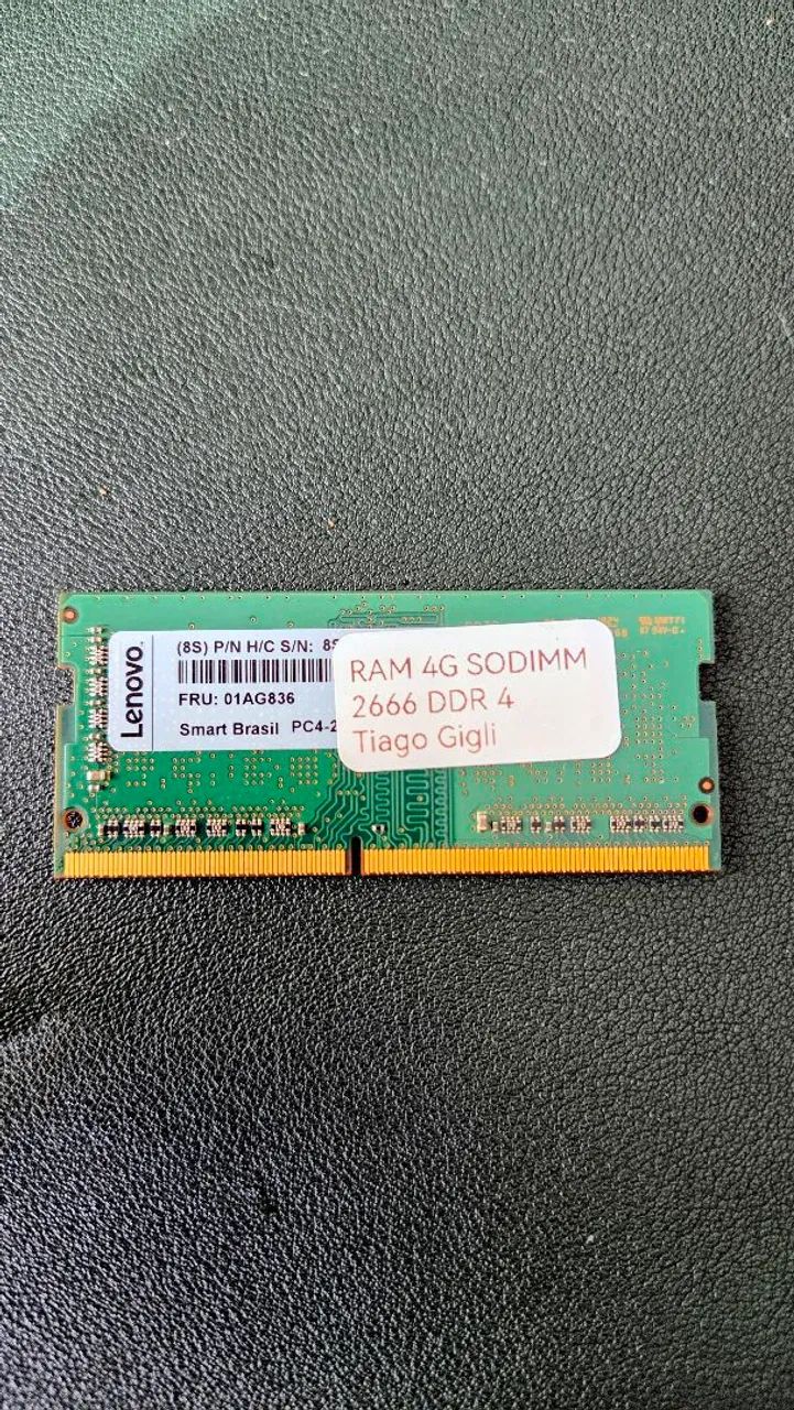 Memória RAM notebook (sodimm) 4G 2666 DDR4 - Foto 2